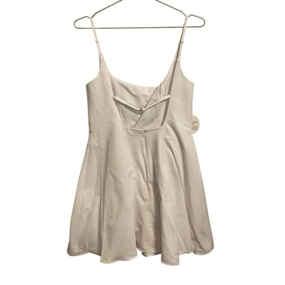 STAUD Mini Joli Dress White Mini Size 12 NWT - Picture 4 of 9